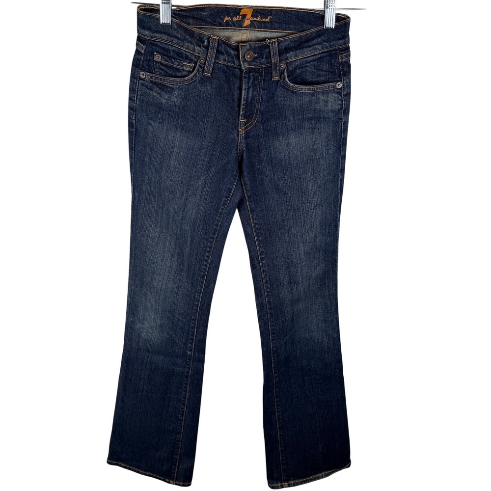 7 For All Mankind Bootcut Jeans Womens 26 Dark Blue Denim U075D080U-080U